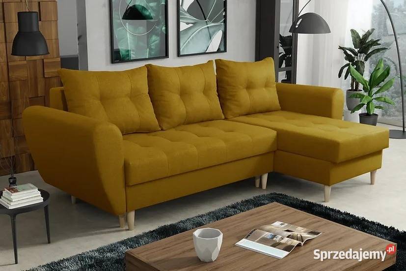 Elegancki narożnik na nóżkach kolory do wyboru 140cm Meble Wałbrzych