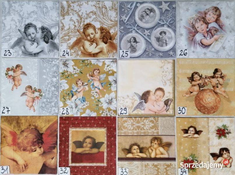 Serwetki decoupage świąteczne NOWE WZORY zestaw mazowieckie Laskowiec