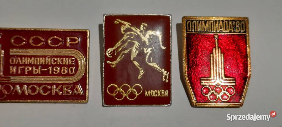 odznaki 3 Olimpiada Moskwa 1980 Rosja ZSRR 6 Warszawa