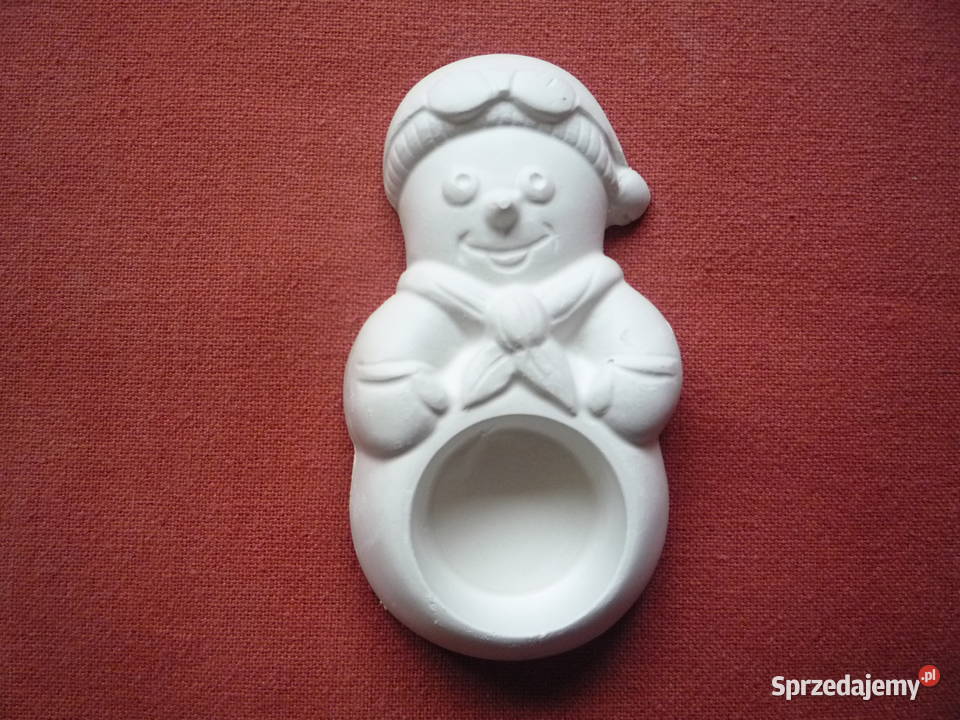 Figurki z gipsu do malowania Mikołaj Bałwanek Szczecin