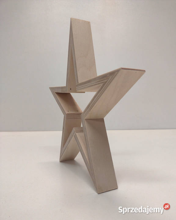 Drewniana Gwiazda Boże Narodzenie Dekoracja Baza sprzedam