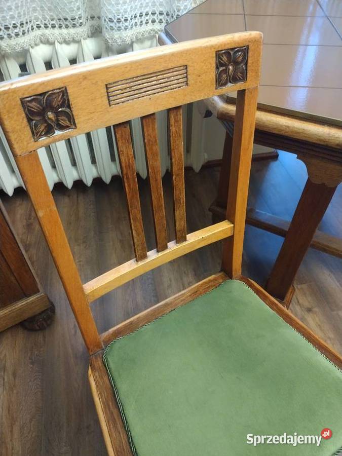 Stary dębowy stół dwa krzesła Pozostałe Toruń