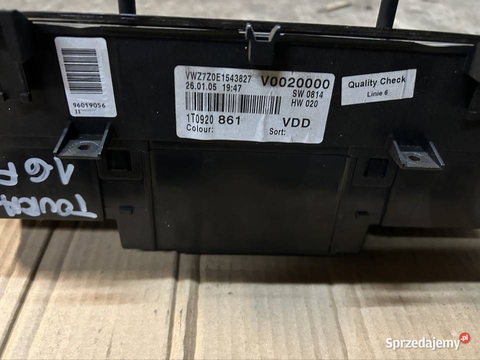 Zestaw startowy Touran 16FSI BLF 03C906056CE Pozostałe Części samochodowe pomorskie Chojnice