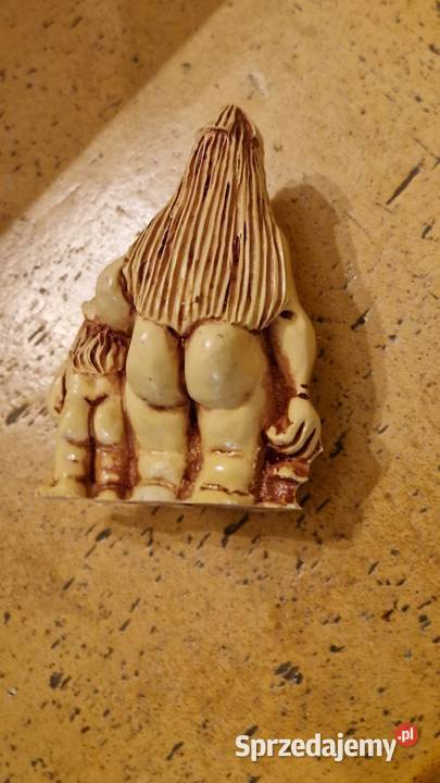 Stara azjatycka FIGURKA JASKINIOWCY vintage