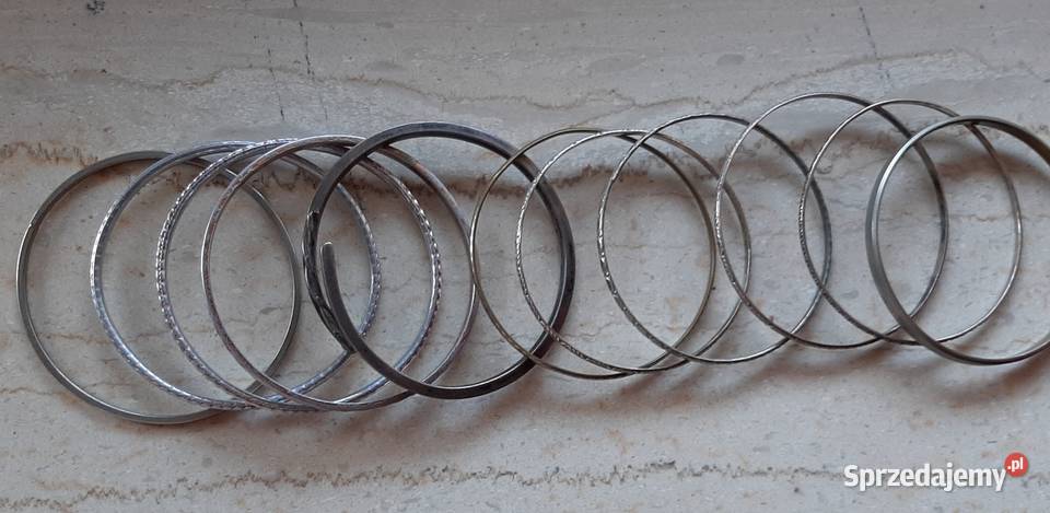 11 metalowych bransoletek Warszawa sprzedam