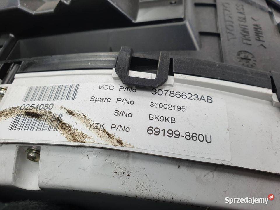LICZNIK ZEGAR VOLVO V70 30786623AB Lipno