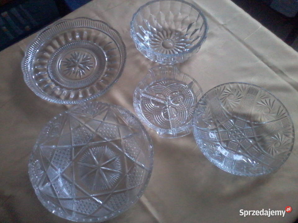kryształy szkło patera salaterki etc prl Częstochowa