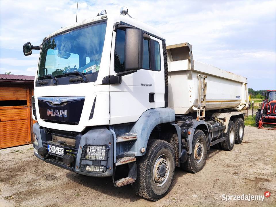 Wywrotka 8x8 MAN TGS 41480 niski przebieg Euro 6 komputer pokładowy Nadbrzeż sprzedam
