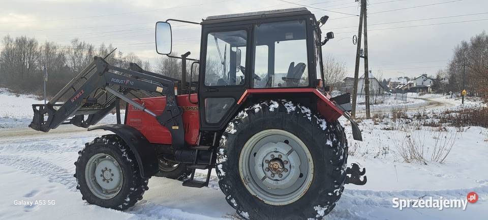 Belarus 952 MTZ z Ładowaczem Stoll z Niemiec Pasłęk