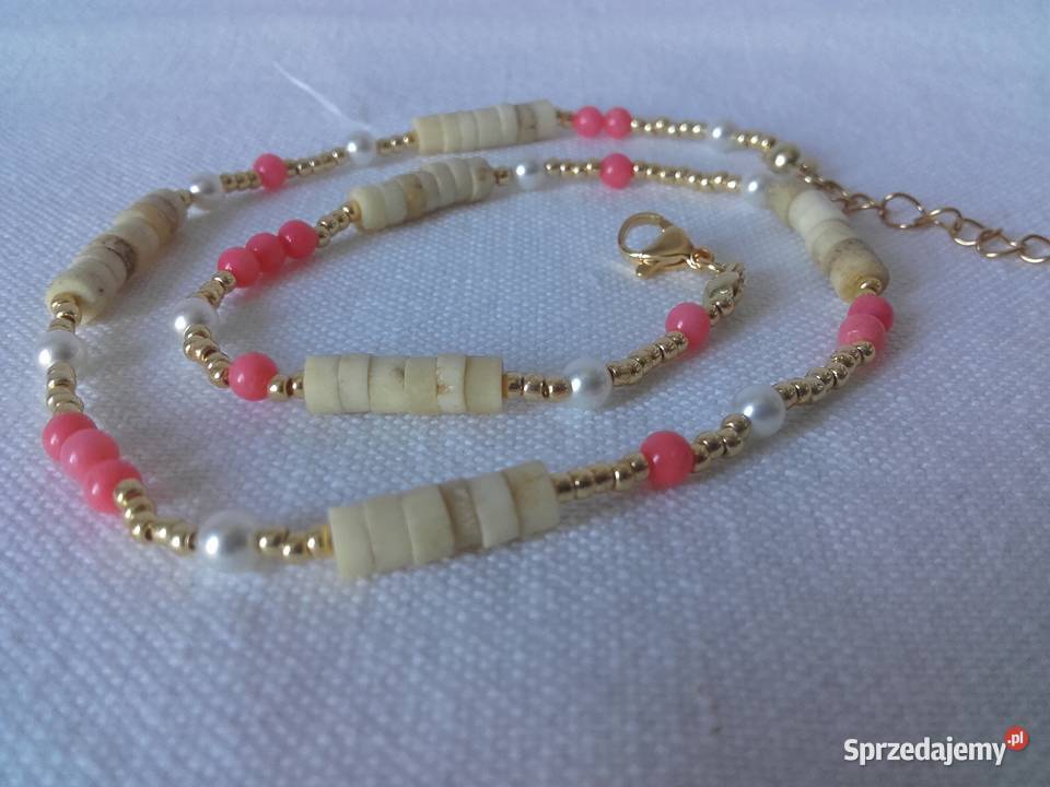 Naszyjnik koral perła swarovski Warszawa