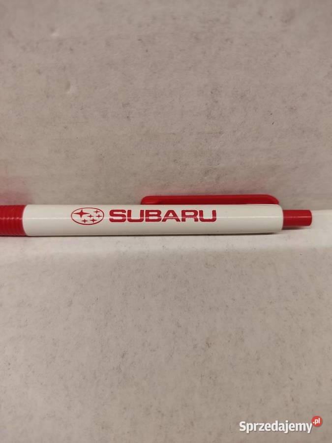Długopis kolekcjonerski czerwono biały Subaru sprzedam