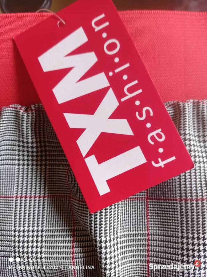 Spódnica ołówkowa w kratkę TXM Łódź