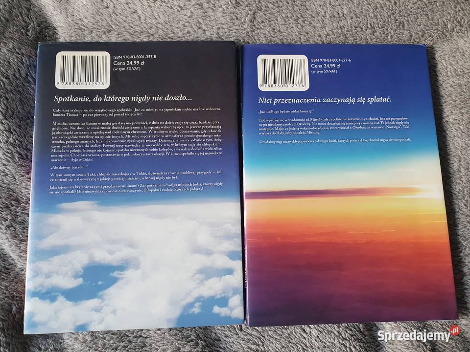 Twoje Imię zestaw 2 tomów wydanie 1 2017 MANGA sprzedam