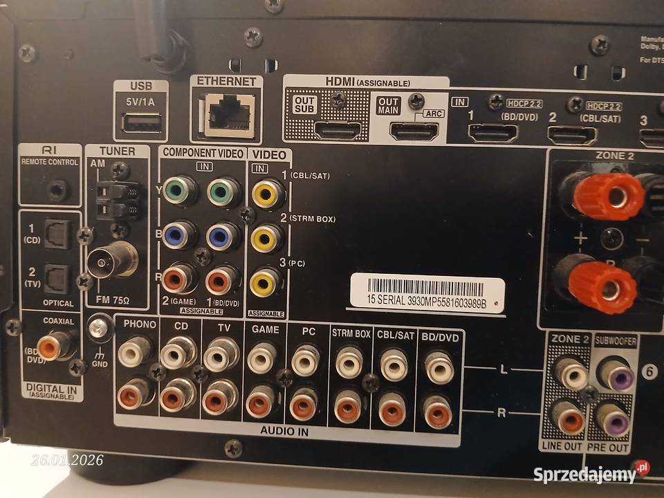 Amplituner kina domowego Onkyo TX646 72 Dolby sprzedam