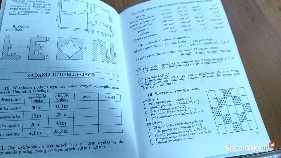 Matematyka 5 geometria zeszyt ćwiczeń z plusem Rok wydania 1992 Gdańsk sprzedam