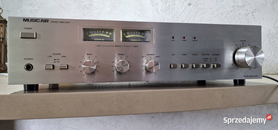Wzmacniacz vintage Music air MAP3400 MAP 3400 VU Międzychód