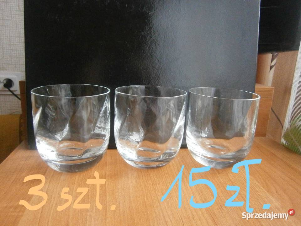 3 szklanki literatki 15 małopolskie Kraków sprzedam