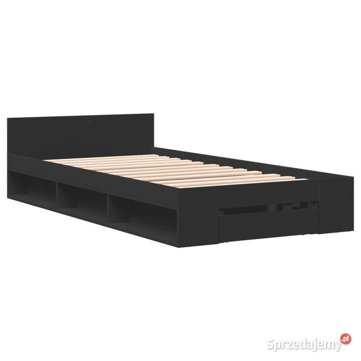 Rama łóżka z szufladą czarna 90x200 WM3280798 Łóżka mazowieckie Warszawa