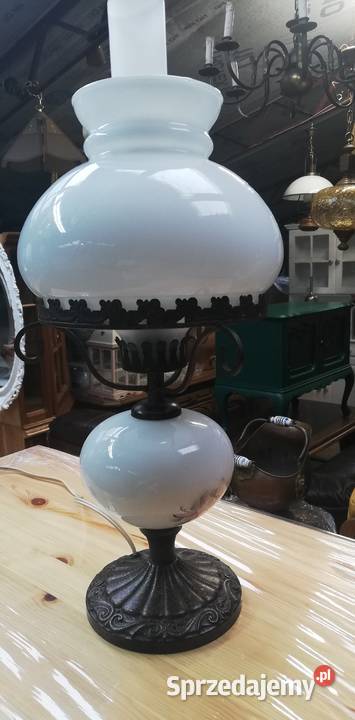 Lampa stylowa ceramiczna nocna lampka stołowa mazowieckie sprzedam