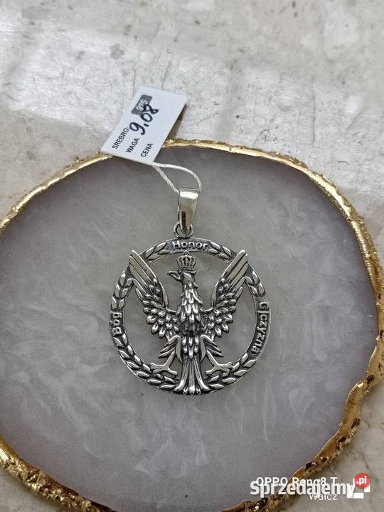 Srebrna Nowa zawieszka oksydowana wys47mmpr925 Wałcz sprzedam