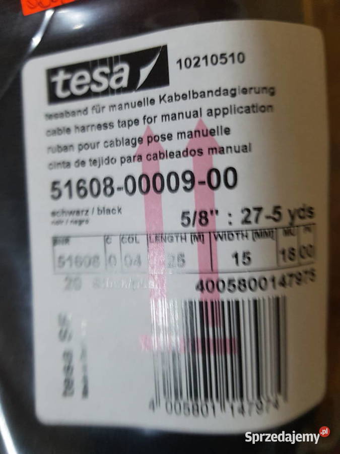 Taśma izolacyjna TESA parcianamateriałowa Elektryczne Głogowa sprzedam
