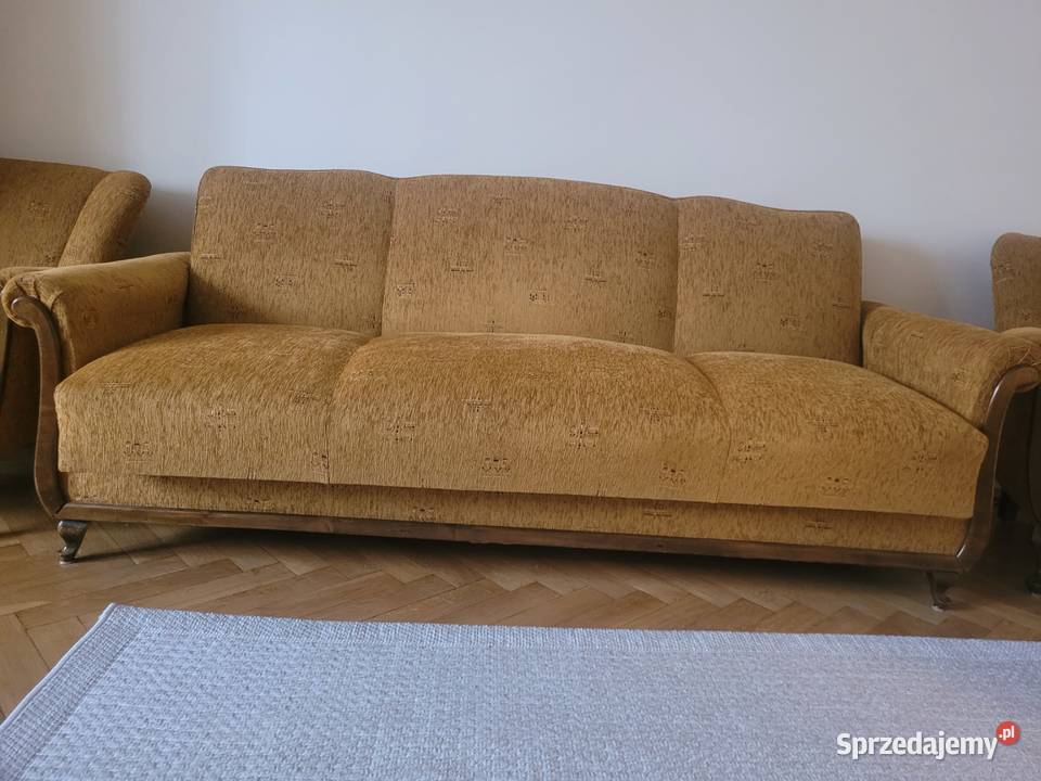 Stylowa kanapa z dwoma fotelami Warszawa