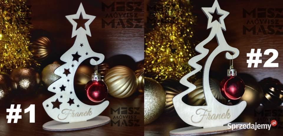 Choinka z czerwoną bombką 15 reklama drobiazg wielkopolskie sprzedam