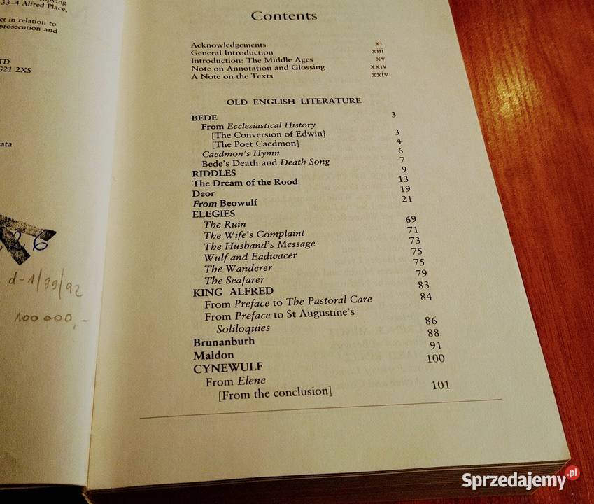 Macmillan anthologies of English literature 1 pomorskie Gdańsk
