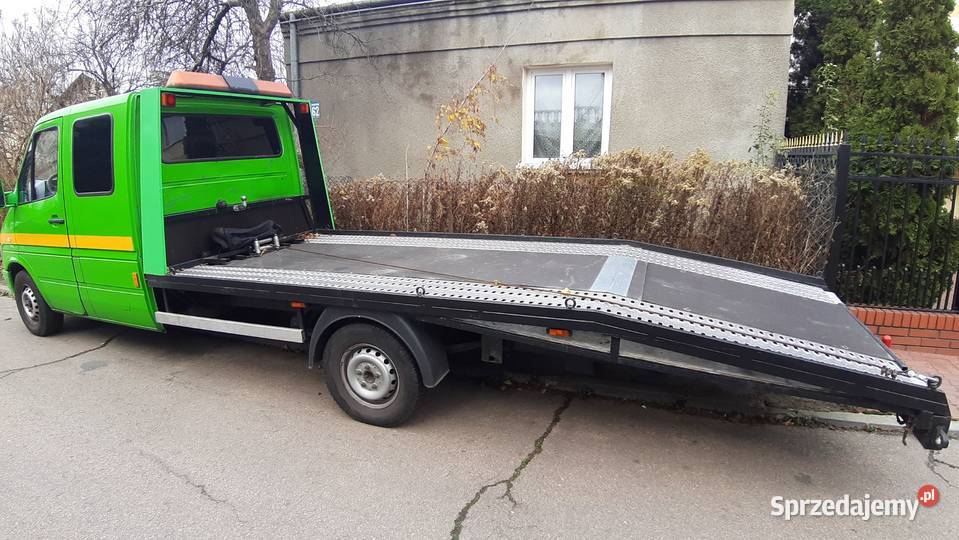 Mercedes Sprinter Pomoc Drogowa Laweta Holownik Ząbki