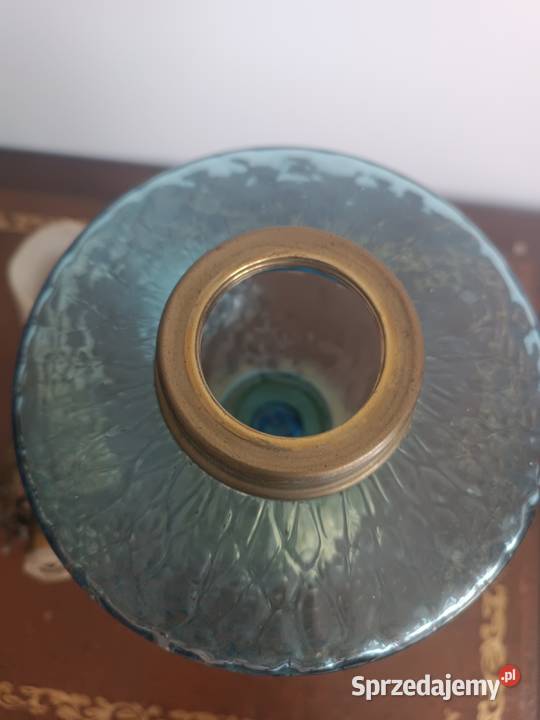 Stara lampa naftowa mosiądz Francja wielkopolskie Budzyń