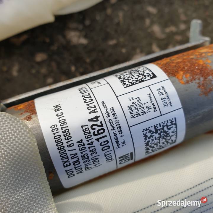 OPEL ZAFIRA C AIRBAG KURTYNA LEWA PRAWA 3251623 Pozostałe Łochowice