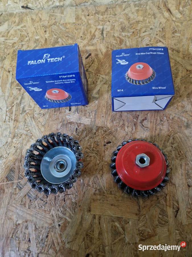 Szczotka druciana czołowa 125mm stalowy drut Głogowa