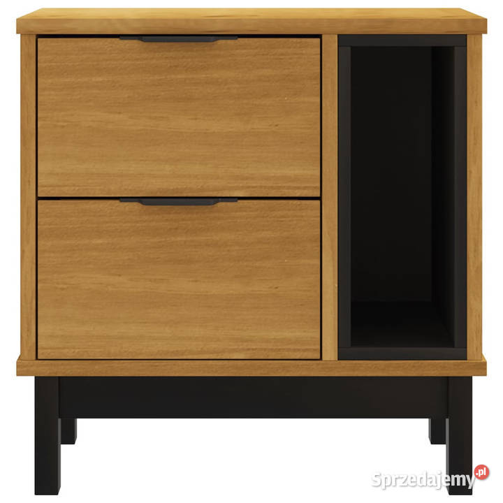 Szafka nocna FLAM 49x35x50 lite drewno sosnowe mazowieckie Warszawa