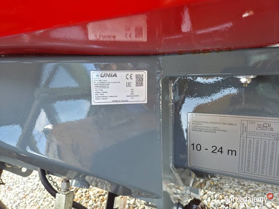 Nowy rozsiewacz nawozu Unia Brzeg ms700 nieuszkodzony Żychlin