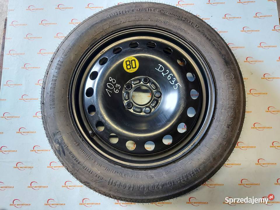 KUGA MK1 MK2 koło dojazdowe 1359017 104M 5x108 świętokrzyskie Kielce