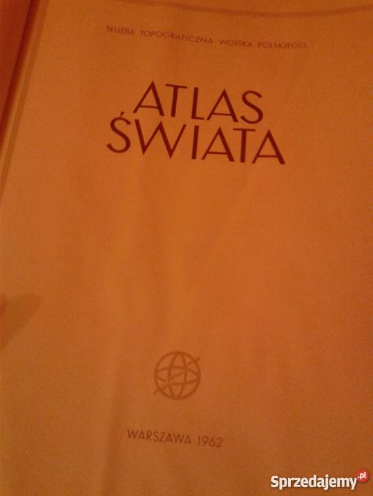 Atlas Świata Służba Topograficzna Wojska