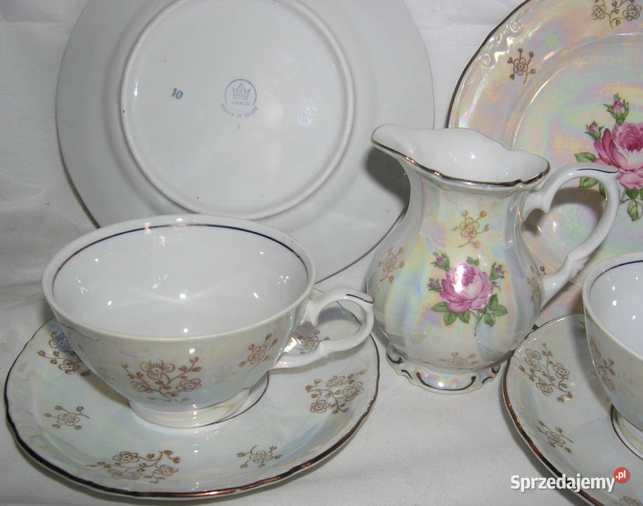 zestaw śniadaniowy vintage porcelanaD50 Bartków sprzedam