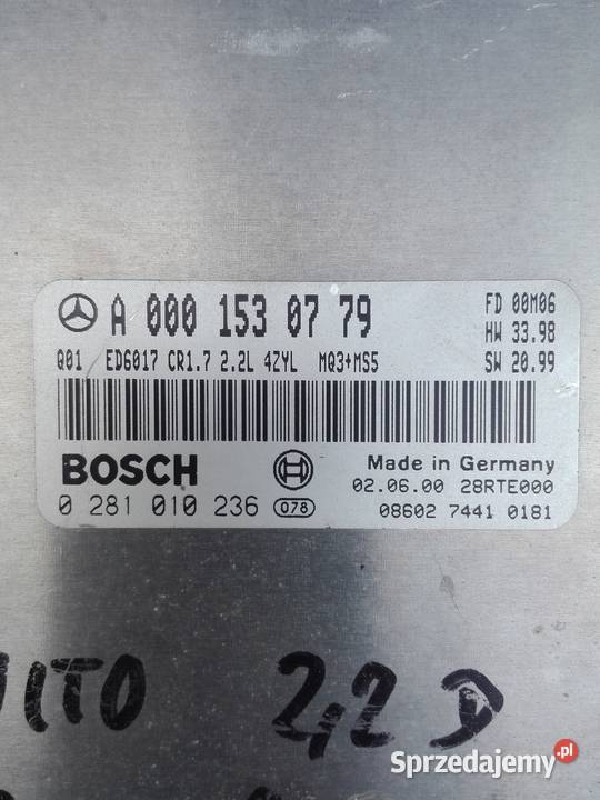 komputer sterownik mercedes vito A 000 153 07 79 Chełmno