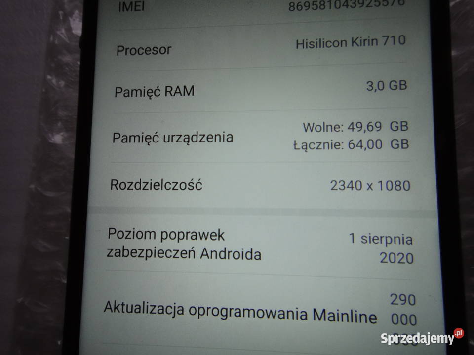 Huawei P Smart 2019 POTLX1 sprzedam