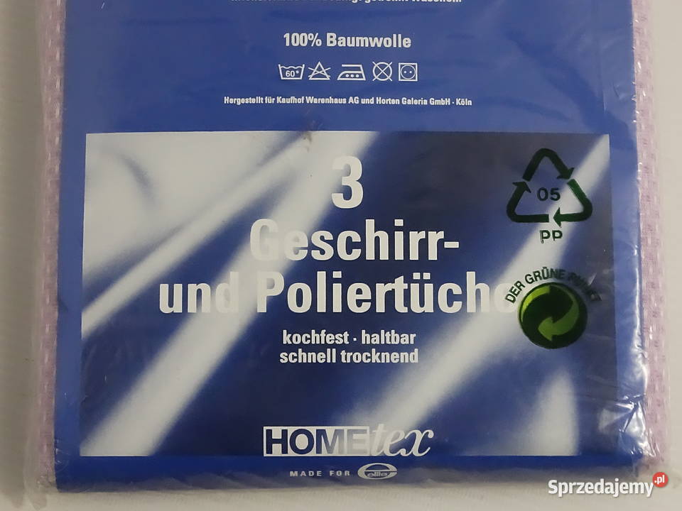 Nowy Komplet 3 Ścierek Kuchennych HOMEtex 100 Biłgoraj
