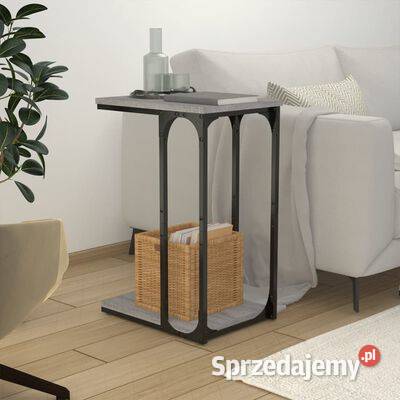 vidaXL Stolik boczny szary dąb sonoma 40x30x60 mazowieckie Warszawa