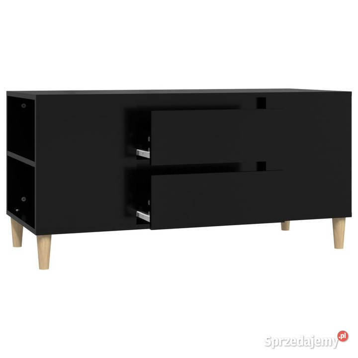 Szafka pod TV czarna 102x445x50 materiał Warszawa