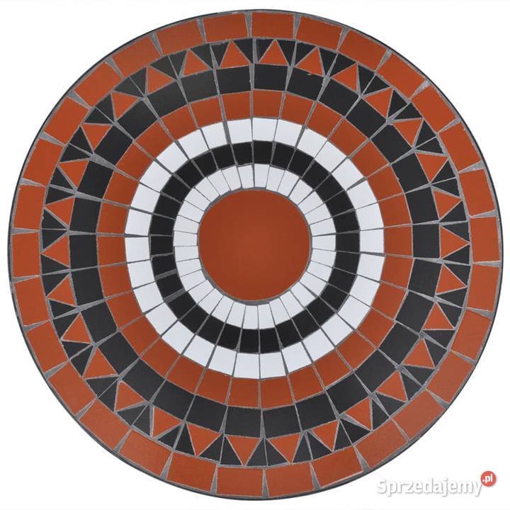 vidaXL Stolik bistro terakota i biel 60 sprzedam