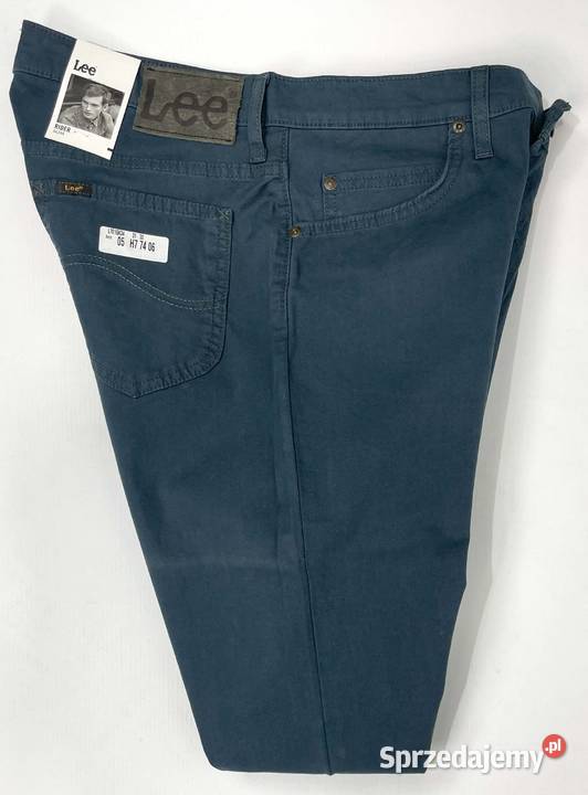 Spodnie męskie Lee Rider Slim Navy W31 L32 Rozmiar M