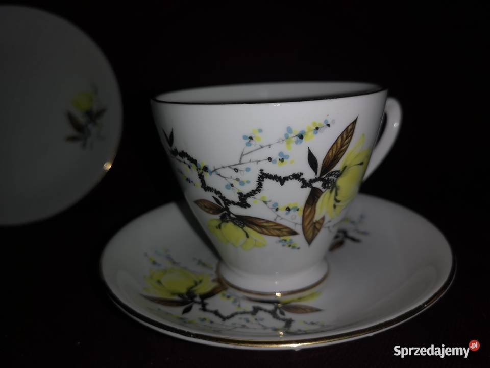Filiżanka z talerzykiem deserowym Windsor Made Porcelana i szkło Gdańsk