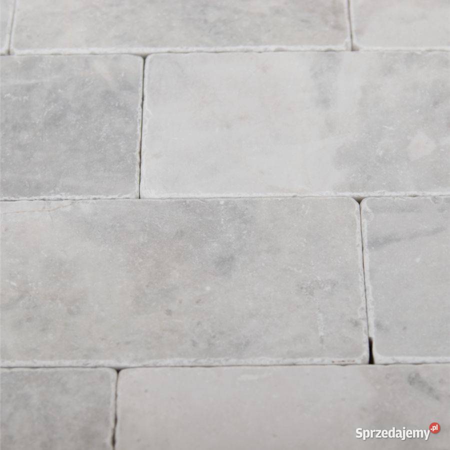 Cegiełka marmur Royal White bębnowany 15x75x1 pomorskie Gdynia sprzedam