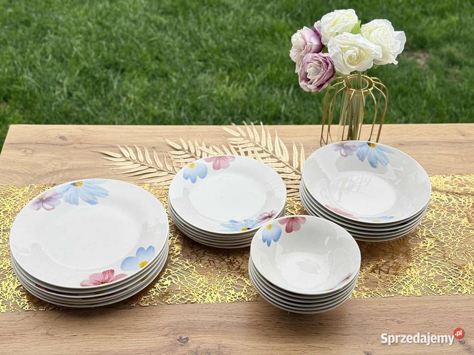 189 Serwis obiadowy 24 elementy stokrotki śląskie Zabrze