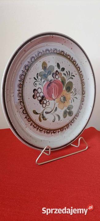 Talerz Ceramiczny Sielska Łąka Retro dolnośląskie Wałbrzych