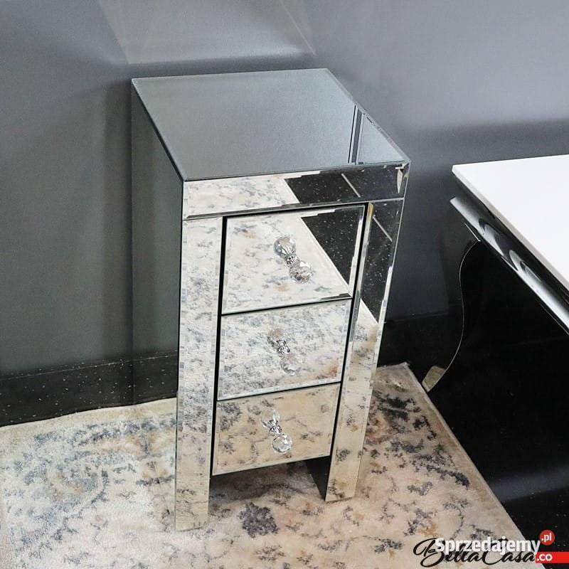 Szafka szklana glamour Szafka nocna Stolik Warszawa
