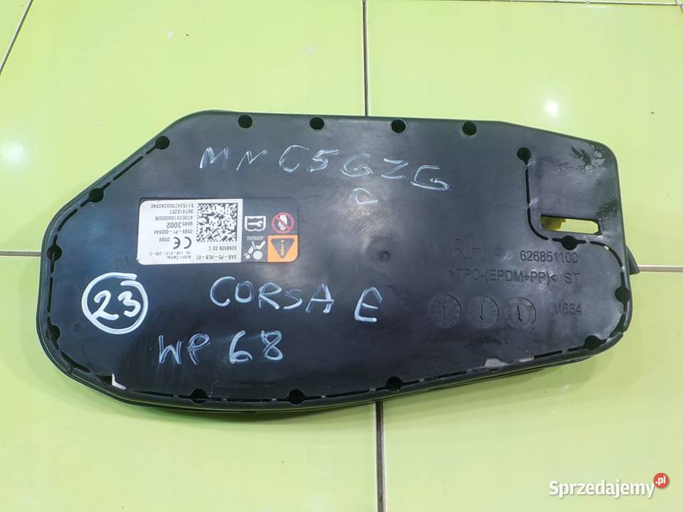 OPEL CORSA E 12 B 15r HB 5D AIRBAG poduszka osobowe Poduszki powietrzne Wyposażenie wnętrza Suków